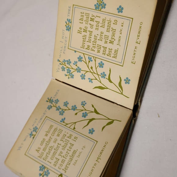 Vintage Mini Bible Forget Me Nots of Divine Promises - Picture 4 of 10